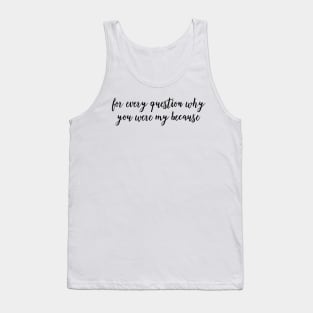 One Direction quote Louis little things Tank Top